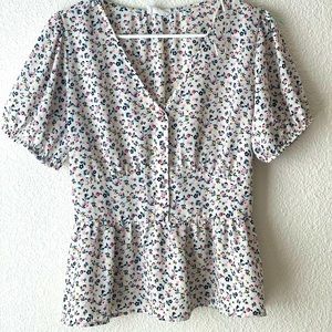 Sienna Sky White Floral Blouse